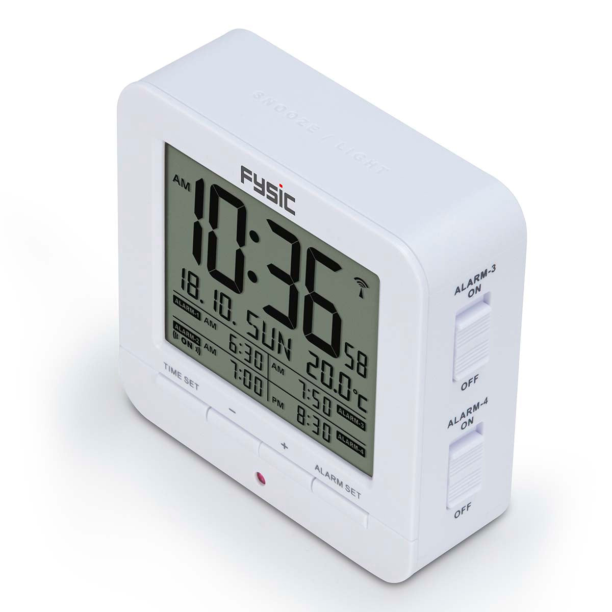 fysic-fkw-8-funkwecker-digital-wei-mit-temperaturanzeige image 3