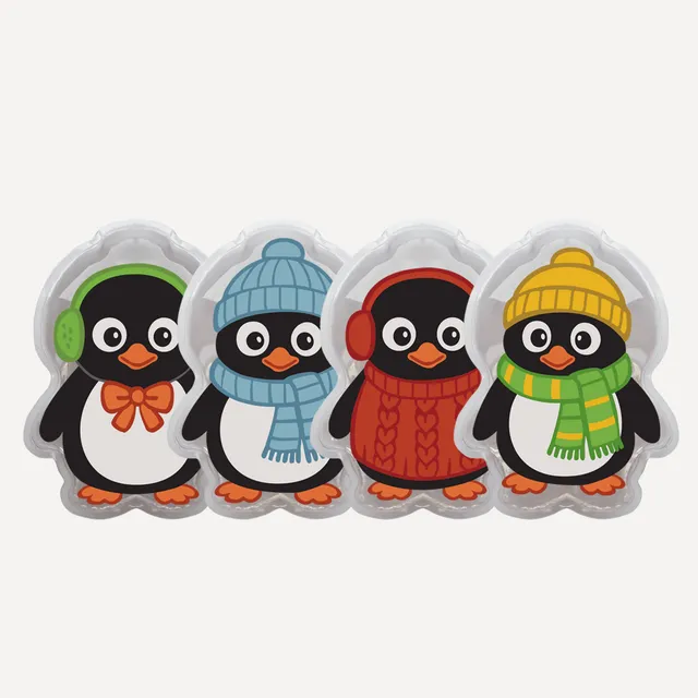 iea-medical-k-hlpads-kinder-kalt-warm-kompresse-pinguin-4er-box image 1