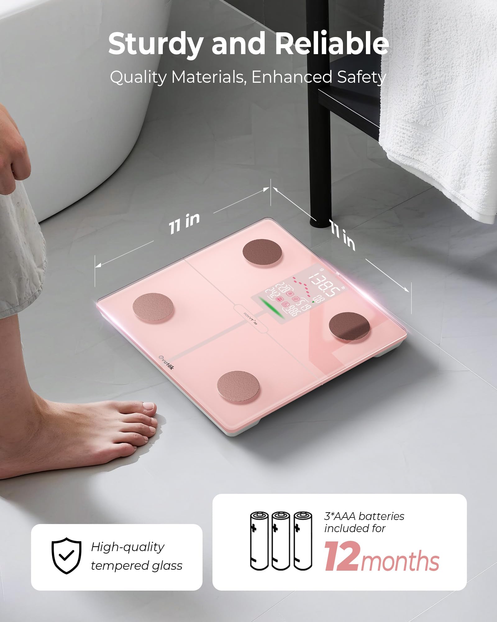 ovutek-scales-k-rperfettwaage-rosa-mit-led-display image 6