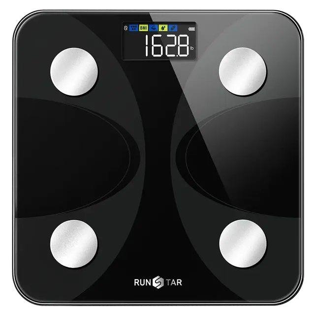 runstar-4e-k-rperwaage-schwarz-k-rperfett-bluetooth-app image 1