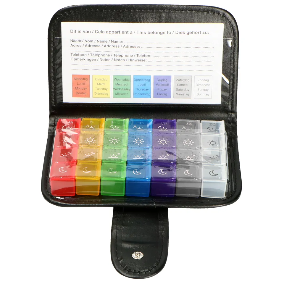 fysic-fc-54-pillendose-7-tage-mit-etui-schwarz image 1