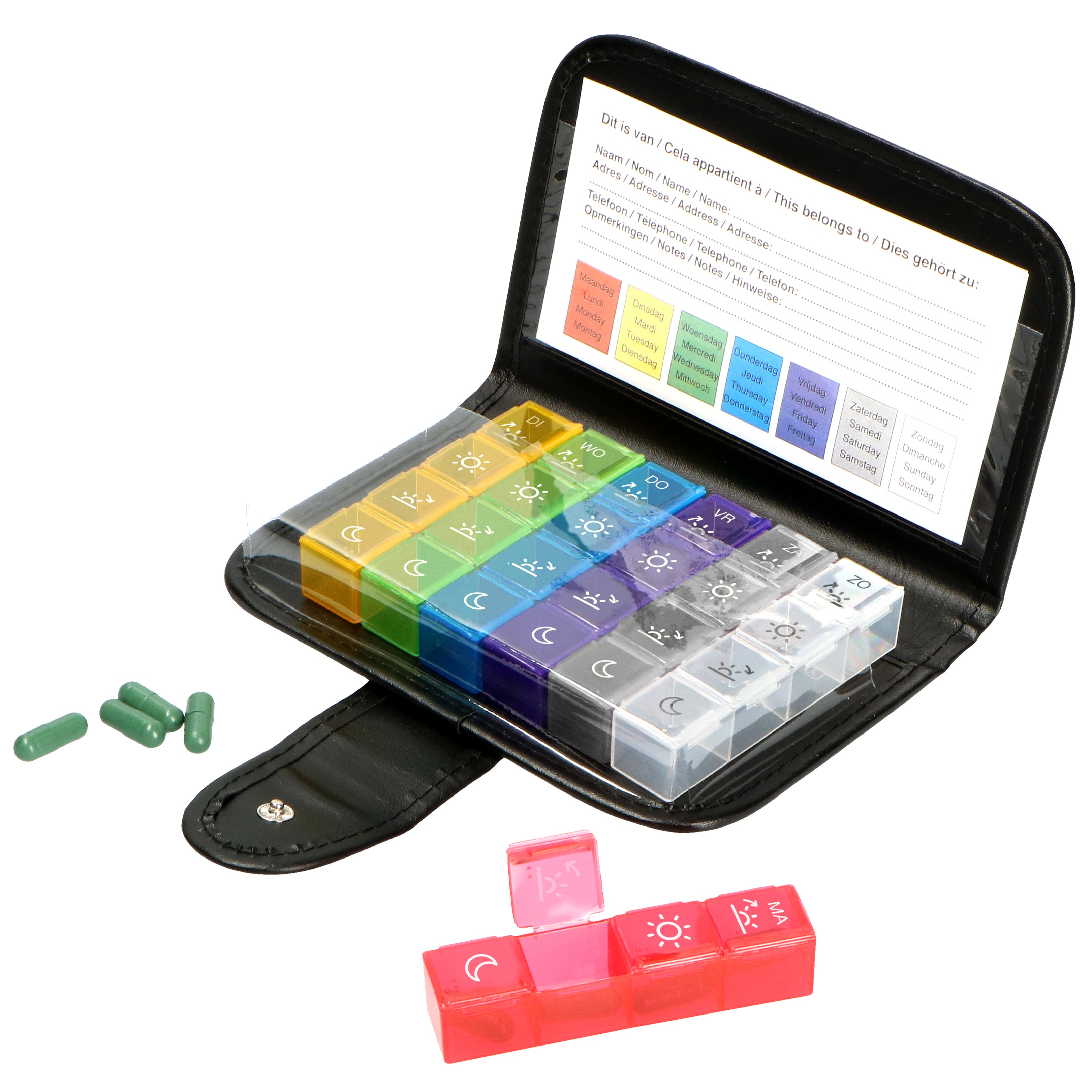 fysic-fc-54-pillendose-7-tage-mit-etui-schwarz image 6