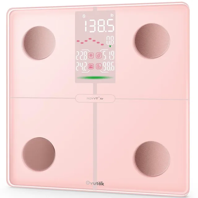 ovutek-scales-k-rperfettwaage-rosa-mit-led-display image 1
