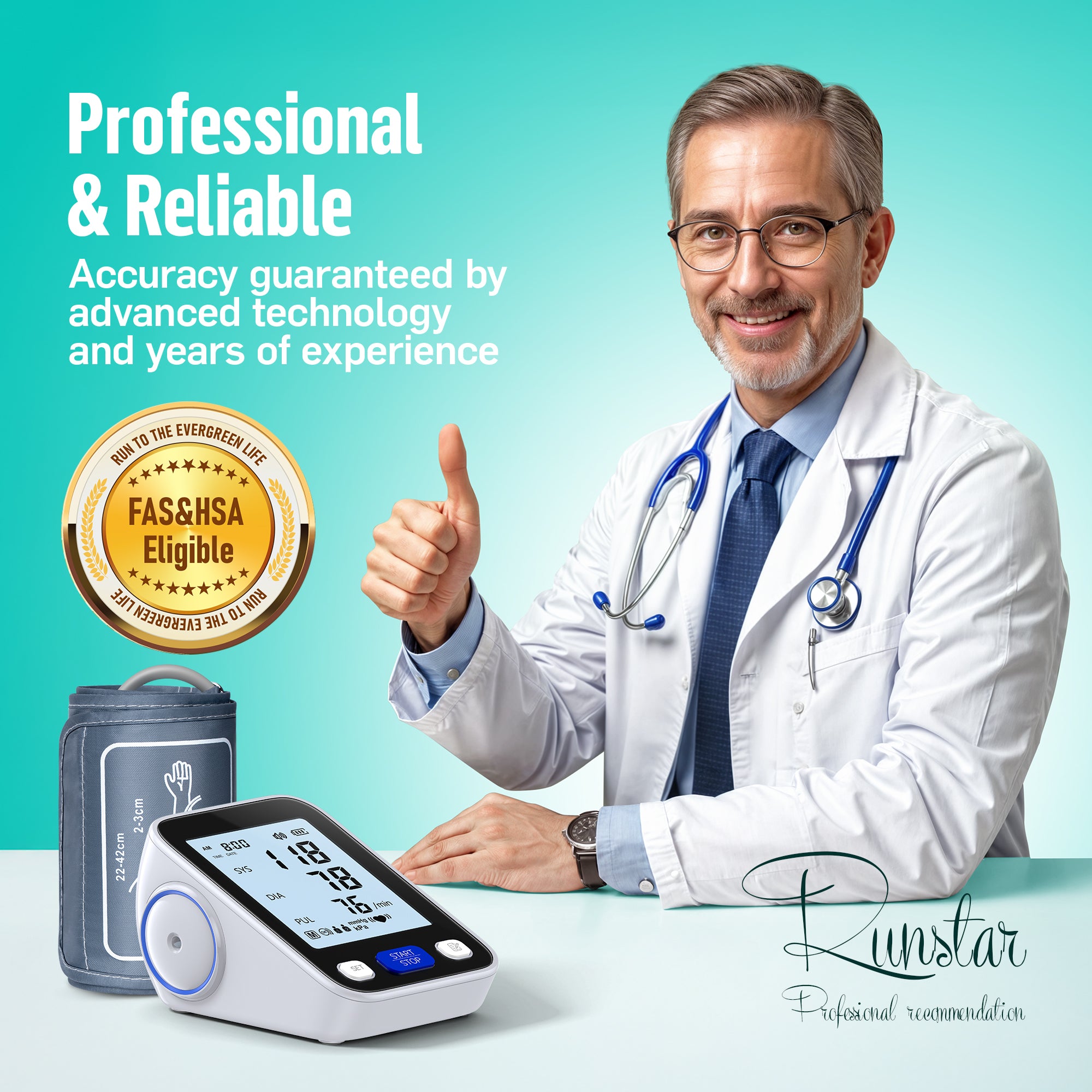 runstar-blood-pressure-monitor-oberarm-blutdruckmessger-t image 3