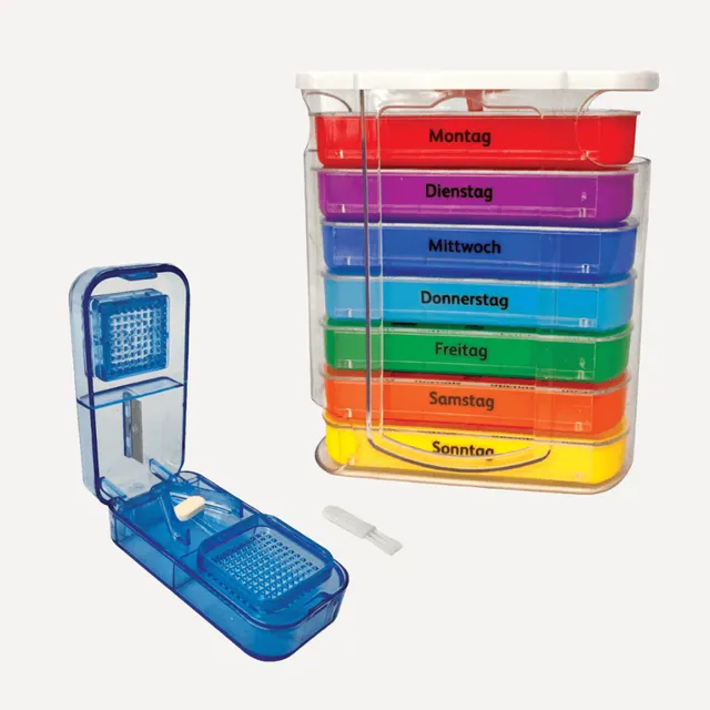 iea-medical-tablettenbox-7-tage-set-mit-tablettenteiler-dose image 1